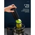 thumbnail image 5 of Juicer Machine, Qcen 500W Centrifugal Juicer Extractor with Wide Mouth 3 inch Feed Chute for Fruit Vegetable, Easy to Clean, Stainless Steel, BPA-free, 5 of 10