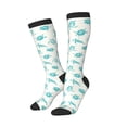 thumbnail image 2 of Fotbe Turtle print Women's Men's Novelty Crew Socks Cotton Socks Knee High Socks for Walking,Running,Nurses,Pregnancy, 2 of 8