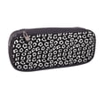 thumbnail image 2 of Lsque Black Leopard Printed Big Capacity PU Leather Pencil Case Large Pencil Pouch Stationery Pen Bag Pencil Holder for Teen, 2 of 6