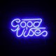 thumbnail image 1 of Blue Positive Waves Neon Sign Led Neon Signs Wall Usb Neon Sign Decor For Kids Room Bedroom Bar Shop, 1 of 4