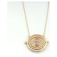 thumbnail image 2 of 18K Gold Plated Stainless Steel Harry Potter Time Turner Necklace hour Hourglass, 2 of 2