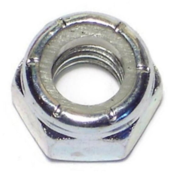 5/16"-18 Zinc Plated Grade 2 Steel Coarse Thread Nylon Insert Lock Nuts LNS-284