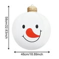 thumbnail image 3 of JoyMoreHome Christmas Large Inflatable Balloon Decor, Durable Snowman Pattern Balloon, Indoor Outdoor Decoration for Garden, Yard, Porch, Holiday Party, 3 of 9