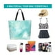thumbnail image 5 of Balery Blue Marble Bolsa Tote Estilo Estético con Cremalleras, Bolsa de Hombro, Bolsa de Compras Grande y Plegable, 5 of 7