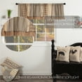 thumbnail image 3 of VHC Brands Farmhouse Kitchen Window Sawyer Mill Patchwork Curtain, Valance 19x90, Charcoal Grey, 3 of 4