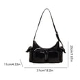 thumbnail image 2 of Bag Transporte Elegante Bolso La Parte Superior Axila Vagabundo para Mujeres PU Bagqueo, 2 of 9