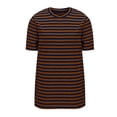 thumbnail image 6 of Edvintorg Women's Tops, Tees & Blouses Striped Lightweight Loose Crewneck Short Sleeve Casual Shirts Fashion Clothing Brown XL, 6 of 6