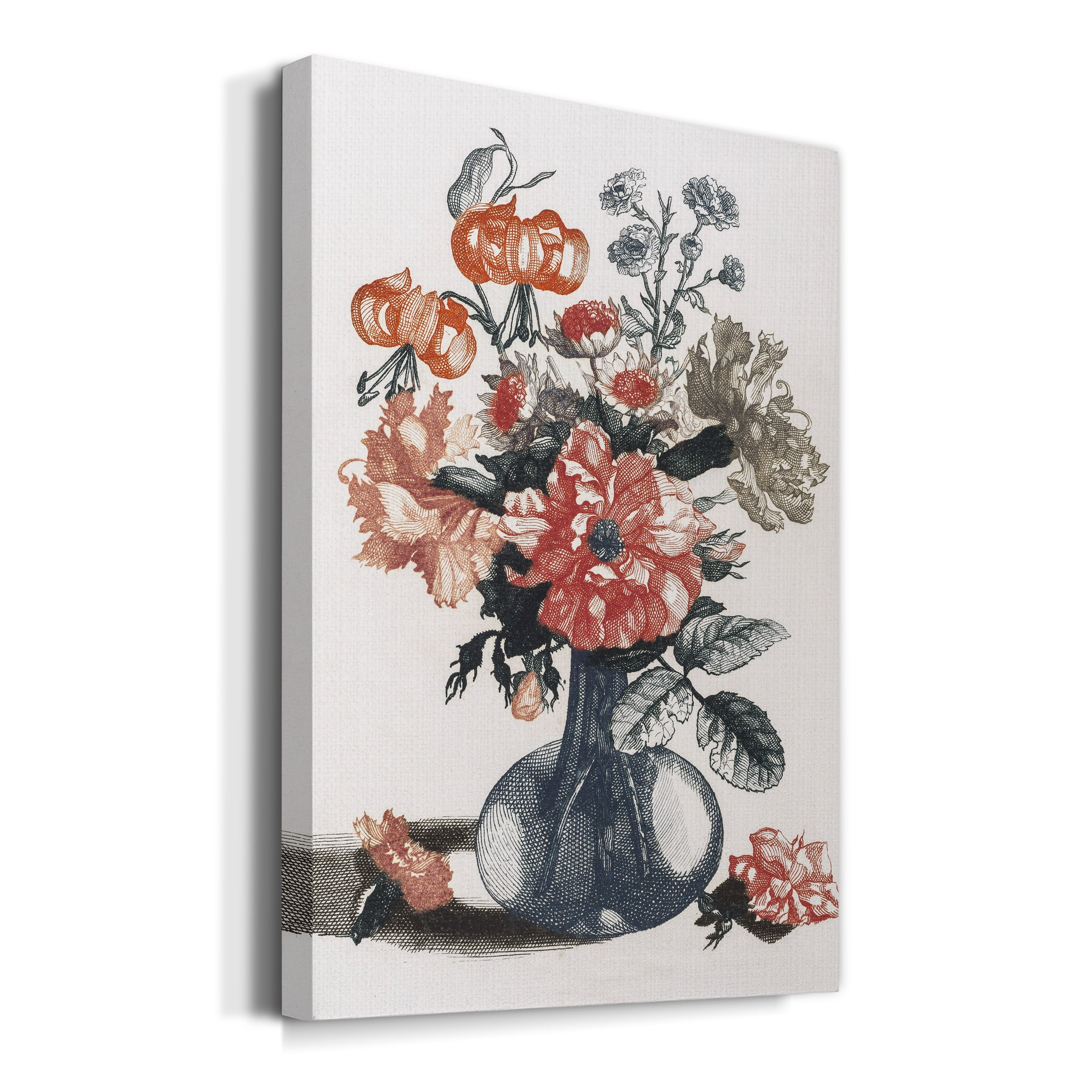 Flowers in a Vase Premium Gallery Wrapped Canvas - Ready to Hang - 40 x 60