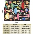 thumbnail image 4 of Mushroom Gifts Blanket 60"X50" Bed Throw Blanket Soft Lightweight Cozy Warm Blankets for Kids Teens Men Women, 4 of 6