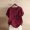 Wine, variant on QHWAUAKFBN T Shirts For Women Trendy Loose Fit Plus Size Cotton Linen Loose Tunic Breathable & Comfortable Boho Blouse Tshirts Top