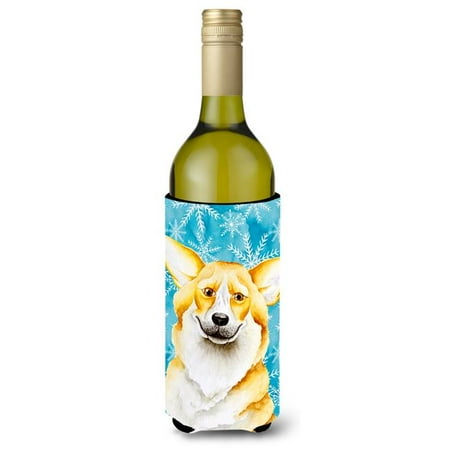 

Corgi Winter Wine Bottle Beverge Insulator Hugger