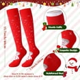 thumbnail image 2 of 5 Pairs Christmas Copper Compression Socks for Women & Men Circulation 15-20 mmhg - Better Blood Flow, Swelling, Best Support for Medical, Running, Nursing, 2 of 8
