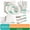 White, variant on 350pcs Disposable Paper Dinnerware Set, Disposable Heavy-Duty Paper Plates, Bowls & Cutlery, Paple Plates Forks Knives Spoons for 50 Guests, for Parties, Weddings, Picnics, Camping
