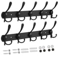 thumbnail image 1 of Injueey 2 uds ganchos para puerta de ropa estante de acero inoxidable percha para sombreros pared de baño Juegos de accesorios de baño No.01, 1 of 6