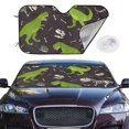 thumbnail image 2 of Kdxio Dinosaur Skeleton Print Windshield Sun Shade,UV Rays and Sun Heat Protection,Sunshade for Car Windshield,Car Shade Front Windshield - Small, 2 of 6