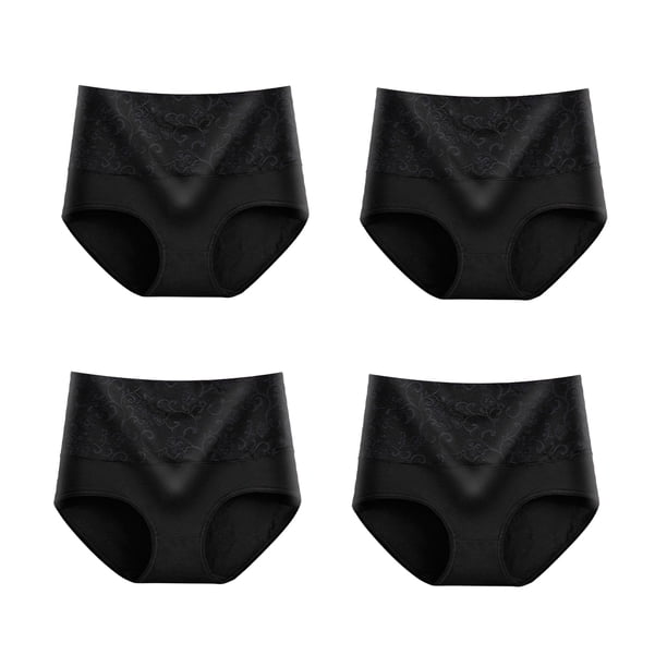Qarigey Ropa interior Lencería de cintura alta Body Shaping Ladies Briefs Cómodo Sexy Control Bragas Calzoncillos de talla grande Ropa interior Negro SG