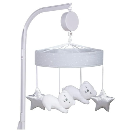 UPC: 0846216062377 | Sammy & Lou Bearly Dreaming Baby Crib Mobile with Music Crib Mobile Arm Fits Standard Crib Rail