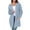 09 Blue, variant on Gleelist Black Cardigan For Women Casual Lightweight Long Sleeve Open Front Cardigan for Women with Pockets L