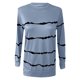 thumbnail image 4 of ICHUANYI Clearance Fashion Woman Long Sleeve T-Shirt Summer Printing Loose Blouse Tops(Light Blue, S) ICHUANYI WER2023080913031, 4 of 5