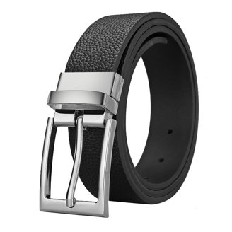 streetwear dress belt clean buckle matte black hardware 30mm 35mm Uptown Black Dress Belt by Nickel Smart