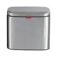 thumbnail image 1 of keepw Odorless Hanging Garbage Bin For Kitchen Double Cylinder Easy To Clean And Maintain Wall Mount Is 4L sand steel, 1 of 6