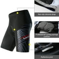 thumbnail image 5 of Santic Mens Cycling Shorts Road Bike Shorts Mens Padded Biking Shorts Breathable Black L, 5 of 7