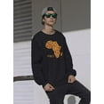 thumbnail image 3 of An African Cave Painting Sweatshirt Men -Image by Shutterstock, Male XX-Large, 3 of 4