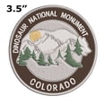thumbnail image 2 of Wander Often! Dinosaur National Monument, Colorado 3.5 Inch Iron Or Sew On Embroidered Fabric Badge Patch Seek Adventure, National Park Iconic Series, 2 of 2