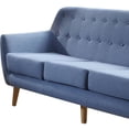 thumbnail image 2 of Elegant Pinewood Sofa, Blue Linen, 2 of 2