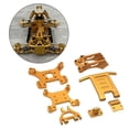 thumbnail image 4 of Kit RC Amortiguador delantero y trasero Soporte Alerón trasero para Wltoys 124018 124019 1/12 Oro, 4 of 9