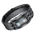 thumbnail image 3 of Mens LED Digital Watch FASHIONABLE BLUE BACKLIGHT QUARTZ TIMEPIECE FOR OUTDOOR PARTIES Mens Binary Watch  Watch Binary Watch Men Mens Binary Wristwatch Digital LED Watch, 3 of 7