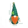 thumbnail image 3 of CIYISON Patrick's Day Gnome Plush Elf Decorations LED Lighted Leprechaun Scandinavian Tomte Irish Dwarf Faceless for Doll, 3 of 17
