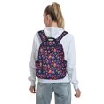 thumbnail image 5 of Yiaed Skull rainbow star mushroom Print Lightweight Backpack Travel Backpacks Hiking Daypack for Women Men, 5 of 5