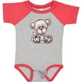 thumbnail image 3 of Inktastic Teddy Bear with Cookie Boys Baby Bodysuit, 3 of 5
