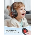 thumbnail image 3 of New bee Kids Headphones with 3.5mm Audio Jack, 40mm Large Driver, Eco-Friendly Material, Adjustable Metal Headband & Foldable,Kids Boys Girls Gift for School/Learning/Movies/Music/PC/Mac/Tablet,Black, 3 of 9