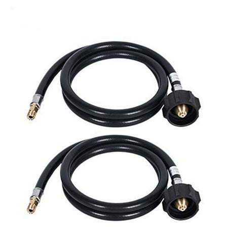 2pcs 4ft rv propane pigtail hose qcc1 connector wacme 14 inverted male flare