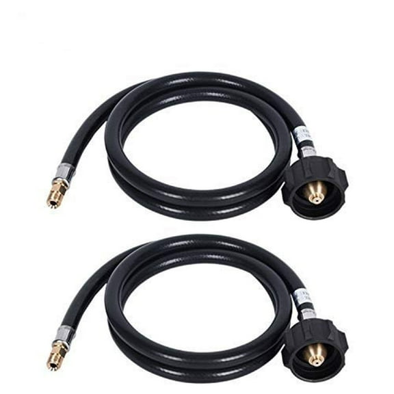 2pcs 4ft rv propane pigtail hose qcc1 connector wacme 14 inverted male flare
