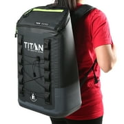 Titan by Arctic Zone 24 Can, 16 Quart Welded Cooler Backpack with Waterproof Exterior, Black