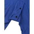 thumbnail image 4 of Sylvamorning Men One-piece Pajama Long Sleeve Round Collar Open Front Nightdres, 4 of 9