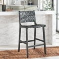 thumbnail image 6 of SAFAVIEH Adah Rectangle Mid Back Counter Stool, Black, 6 of 18