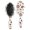 Hedgehog and Mushroom White Pattern, variant on Hedgehog and Mushroom White Pattern Brush, Detangling Hair Brush,Air Cushion Hair Comb, Round Tip Bristles Gifts for for Men Women Kids