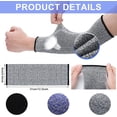 thumbnail image 5 of 3 Pairs 12.2 Inch Men's Level 5 Cut Resistant Protective Arm Sleeves, 5 of 5