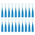 thumbnail image 1 of Uxcell 20Pack 5" Silky Bookmark Tassels with Loop for DIY Craft Accessory, Blue, 1 of 6