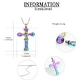 thumbnail image 2 of Personalize Vintage Cross Pendant Necklace for Cremation Ashes Holder Keepsake Memorial Jewelry Necklace for Ashes of Loved One, 2 of 9