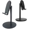 thumbnail image 1 of Adjustable Cell Phone Stand for Desk, Hands-Free Cell Phone Holder - black, 1 of 6