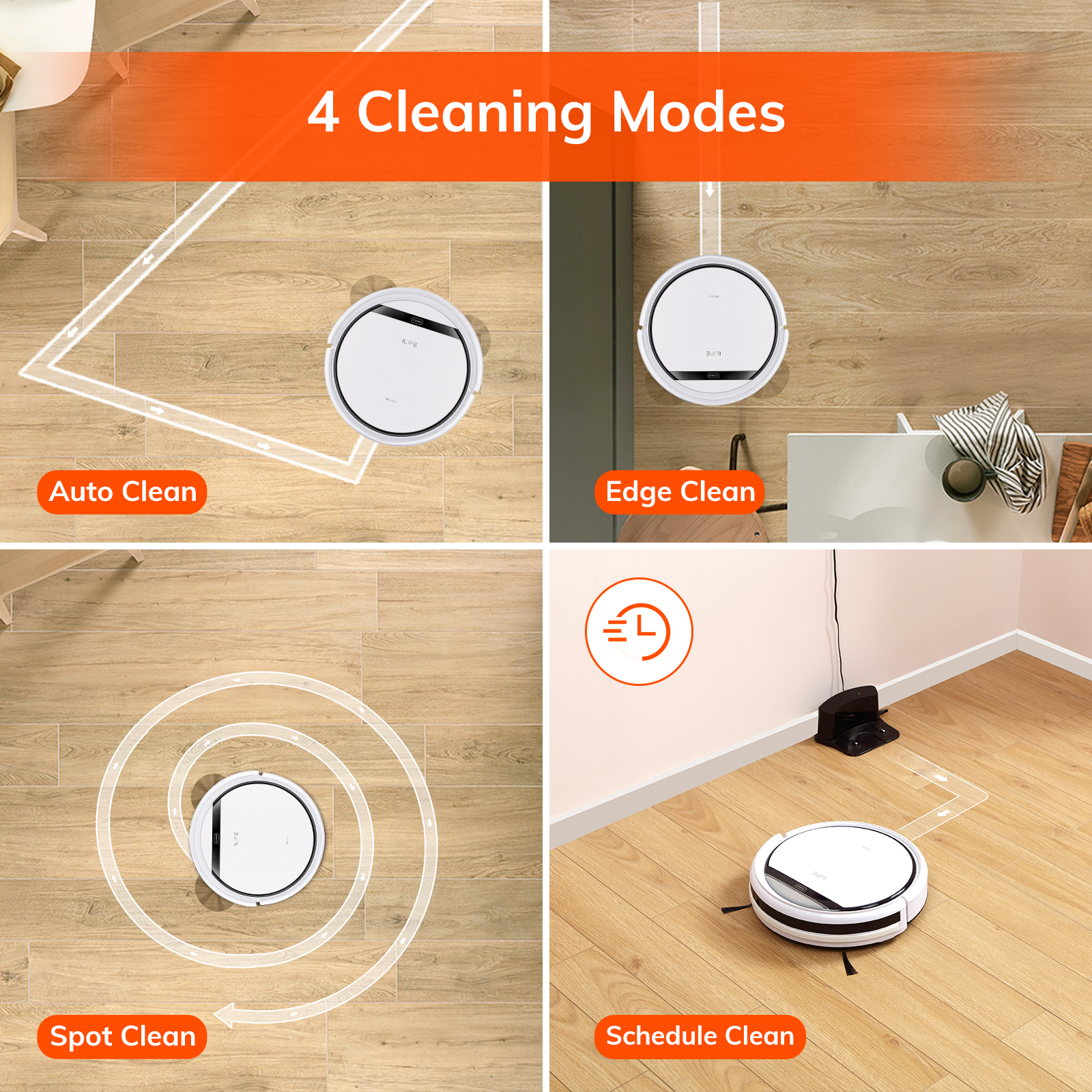 ILIFE V3sPro Robotic Vacuum Cleaner With Power Suction Great for Pet Shedding - image 2 of 6