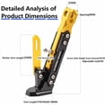 thumbnail image 4 of Black Universal Aluminum Adjustable CNC Kickstand Foot For Motorcycle Stand C09C, 4 of 8