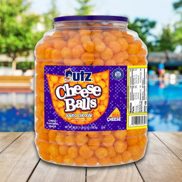 Utz Cheddar Balls 28oz | Snack retail for ecommerce - Walmart
