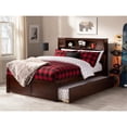 thumbnail image 3 of AFI Newport Full Solid Wood Bed with Full Trundle in Walnut, 3 of 12