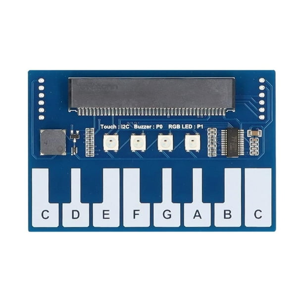 Mini Placa De Expansión De Piano Para Micro: Bit Zumbador Integrado Módulo De Mini Piano Módulo De Controlador Táctil Capacitivo Placa De Desarrollo De Piano Con 4 Led / Botones seitruly TO003574-00